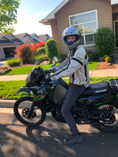 a picture of me on my motorcycle